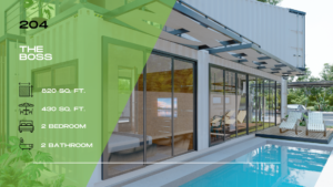 204 – The Boss | 2-3 Bed · 2 Bath · 115 m² (Container Home)