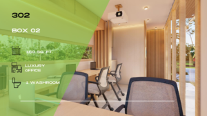 302 – Box 02, Luxury Office with Bathroom, 1 x 20 ft (Container Office)